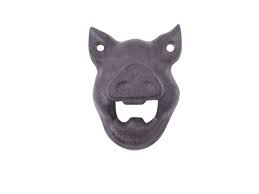 Cast Iron Pig Head Wall Mounted