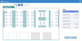 citi seat booking tool redesign