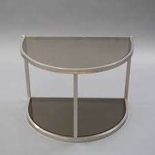 Coffee Table In Chrome Smoked Glass