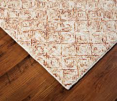 hand tufted geometric wool carpet