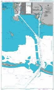 British Admiralty Nautical Chart 3841 Pascagoula Harbor