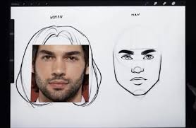 how to draw faces a step by step