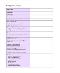 Event Outline Template 7 Free Word Pdf Document