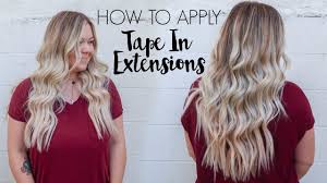 How To Apply Tape In Extensions