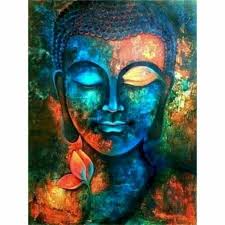 Lord Buddha Oil Painting By Numbers
