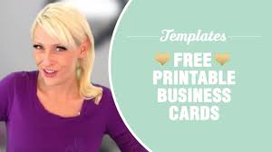 Free download new business card templates (psd print ready design). Free Printable Business Cards Templates Included Youtube