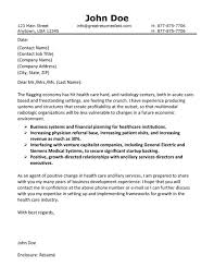 Health Care Cover Letter Example