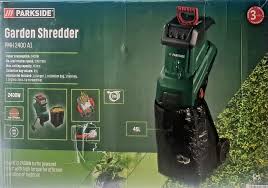 parkside 2400w garden shredder with 45l