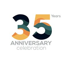35th anniversary logo design number 35