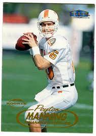 Buyers guide and investment outlook. Peyton Manning 1998 Fleer Rookie Card