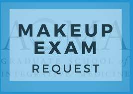 make up exam request aoma edu