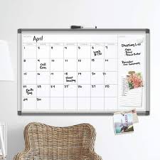 Pinit Magnetic Dry Erase Calendar Board
