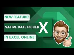 insert a date picker in excel desktop