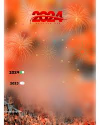 happy new year 2024 editing background
