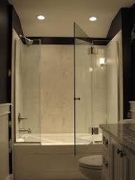 Frameless Panel Door Panel On A Tub