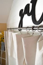 drop cloth curtain tutorial