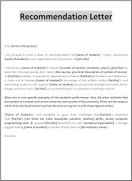 10 Example Of A Letter Of Recommendation 1mundoreal