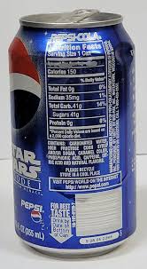 pepsi 12 oz empty can star wars