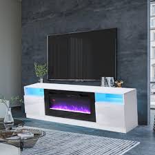 70inch White Tv Stand Cabinet With 32
