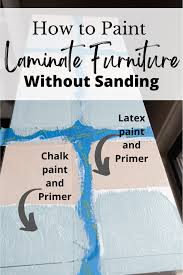 painting laminate furniture without