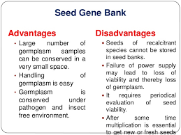 Hence it is a type of gene bank. Germplasm Conservation In Situ Ex Situ And On Farm And Biodiversity