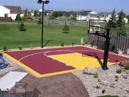 basketball court tiles at basketball