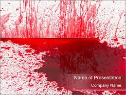 Blood Splatter Powerpoint Template Infographics Slides