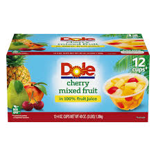 dole fruit bowls mixed fruit cherry