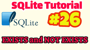 exists and not exists in sqlite