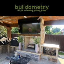 Outdoor Kitchen And Fireplace A H