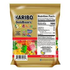 haribo gold bears gummi candy orange