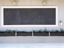 how to build an outdoor chalkboard