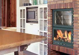 Contemporary Wood Burning Stove With