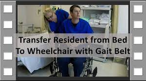 transfer from bed to wheelchair cna