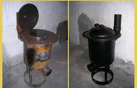 this diy wood burner pot belly stove is