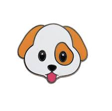 Cute Puppy Emoji Enamel Pin For Your Life