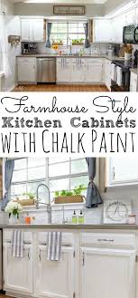 The overall classic look of the design is achieved with light quartz countertops and backsplashes. Painting Kitchen Cabinets With Chalk Paint Simply Today Life
