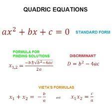 Form Of Quadratic Equations