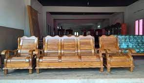 5 Seater Teak Wooden Sofa Set At Rs