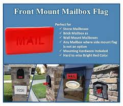Brick Stone Mailboxes Mail Alert Flag