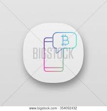 Displaying page 1 out of 1 pages. Bitcoin Chat App Icon Vector Photo Free Trial Bigstock