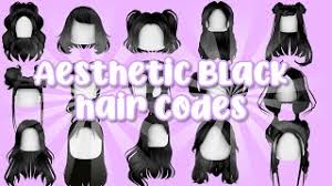The black hair roblox is assigned with a code by the roblox system for easy searching of black hair. 25 Aesthetic Black Hair Codes Roblox Youtube
