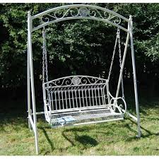 garden metal swing bench off 54