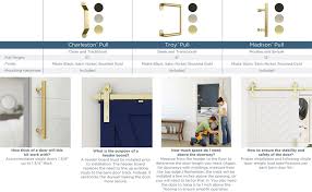 A single barn door will cover one doorway, and the door slides to either the left or right side when open single doorways tend to measure between 36 inches and 42 inches. Amazon Com National Hardware N700 006 Interior Sliding Barn Door Hardware One Piece Designer Kit With Soft Close 72 In Brushed Gold Home Improvement