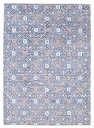 hand knotted viscose wool rug