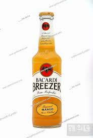 a bottle bacardi breezer mango mix