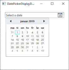 the datepicker control the complete