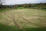 Whitnall Park Golf Course was vandalized with tire tracks in Franklin