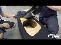 how to carpet a subwoofer box with a