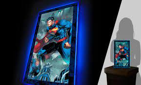 superman led mini poster light by